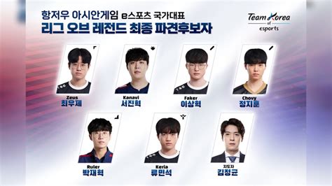 korean lol teams|Team Korea's Asian Games 2023 League team looks stacked.